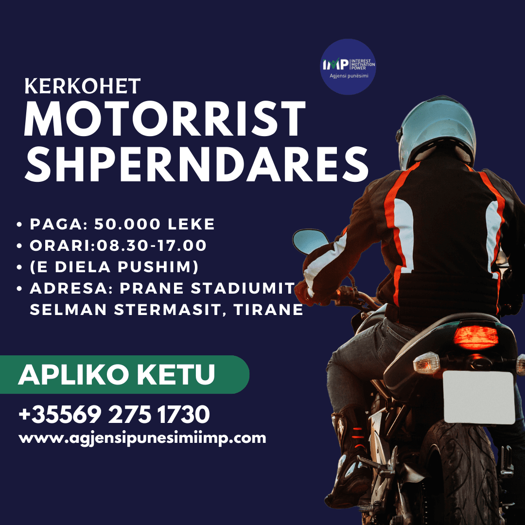 Kerkohet Motorrist Shperndares, Paga 50.000 Leke, Tirane