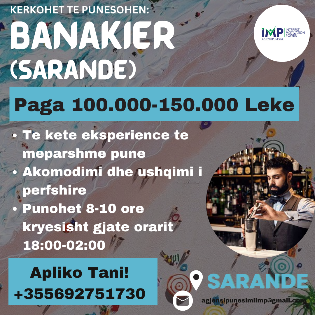 KERKOHET TE PUNESOHET BANAKIER, PAGA 100.000-150.000 LEKE, SARANDE