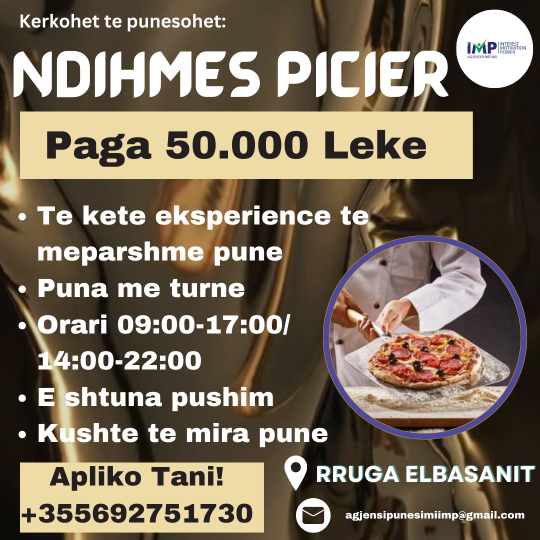 KERKOHET TE PUNESOHET NDIHMES PICIER, PAGA 50.000 LEKE, RRUGA ELBASANIT