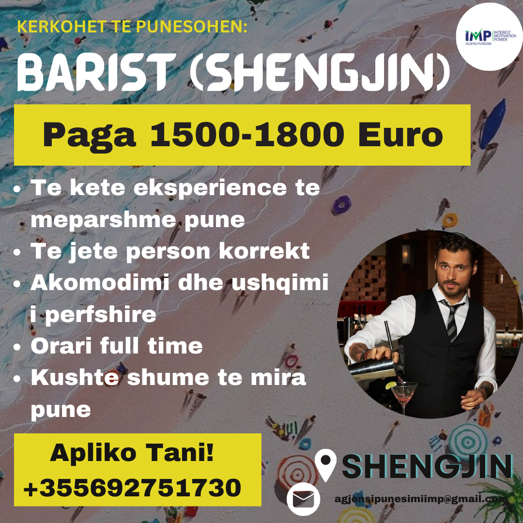 KERKOHET TE PUNESOHET BARIST, PAGA 1500-1800 EURO, SHENGJIN