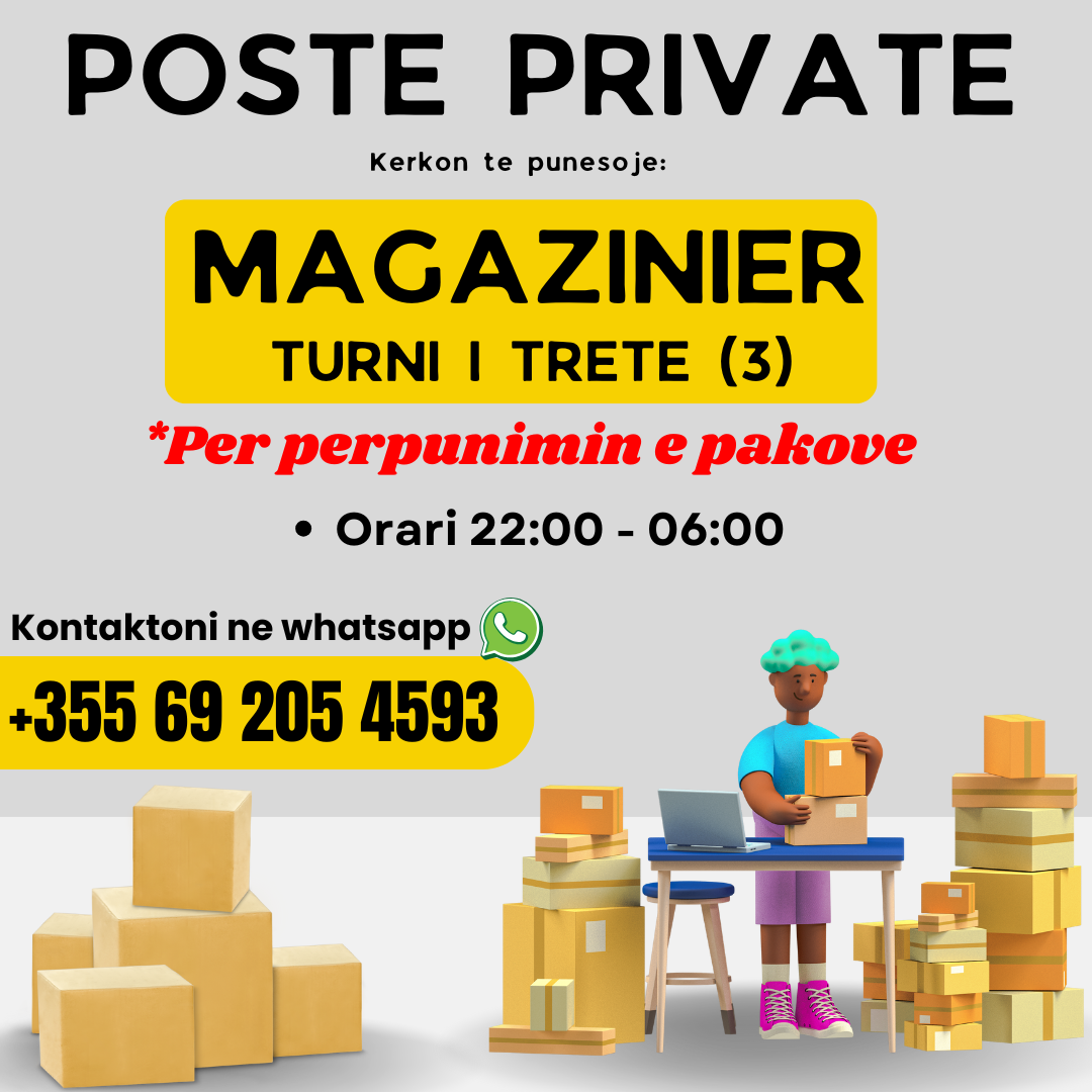 POSTE PRIVATE KERKON TE PUNESOJE MAGAZINIER PER PERPUNIM PAKOSH TURNI I TRETE (3)