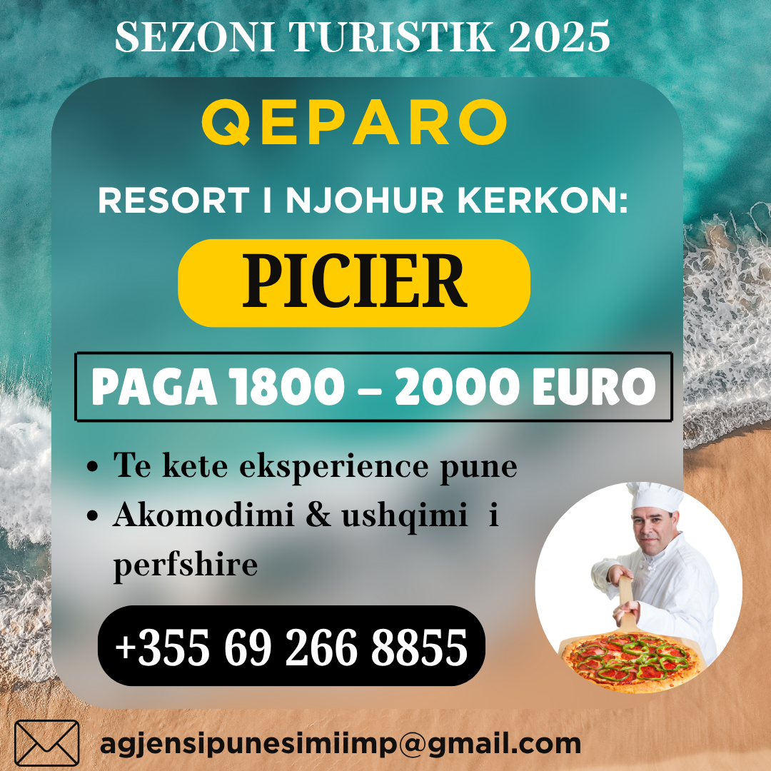 QEPARO, RESTORANT I NJOHUR KERKON TE PUNESOJE PICAJOL