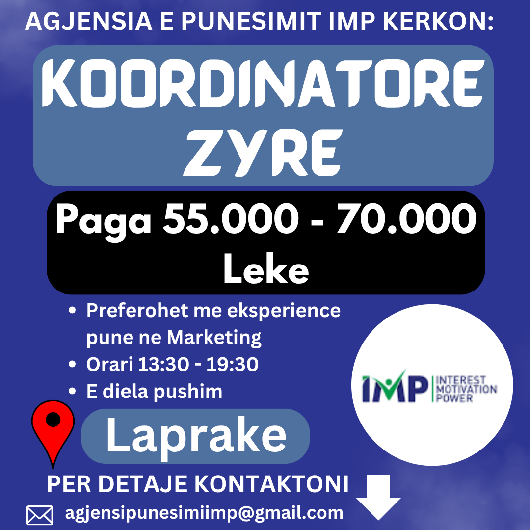 AGJENSIA E PUNESIMIT IMP KERKON KOORDINATORE ZYRE
