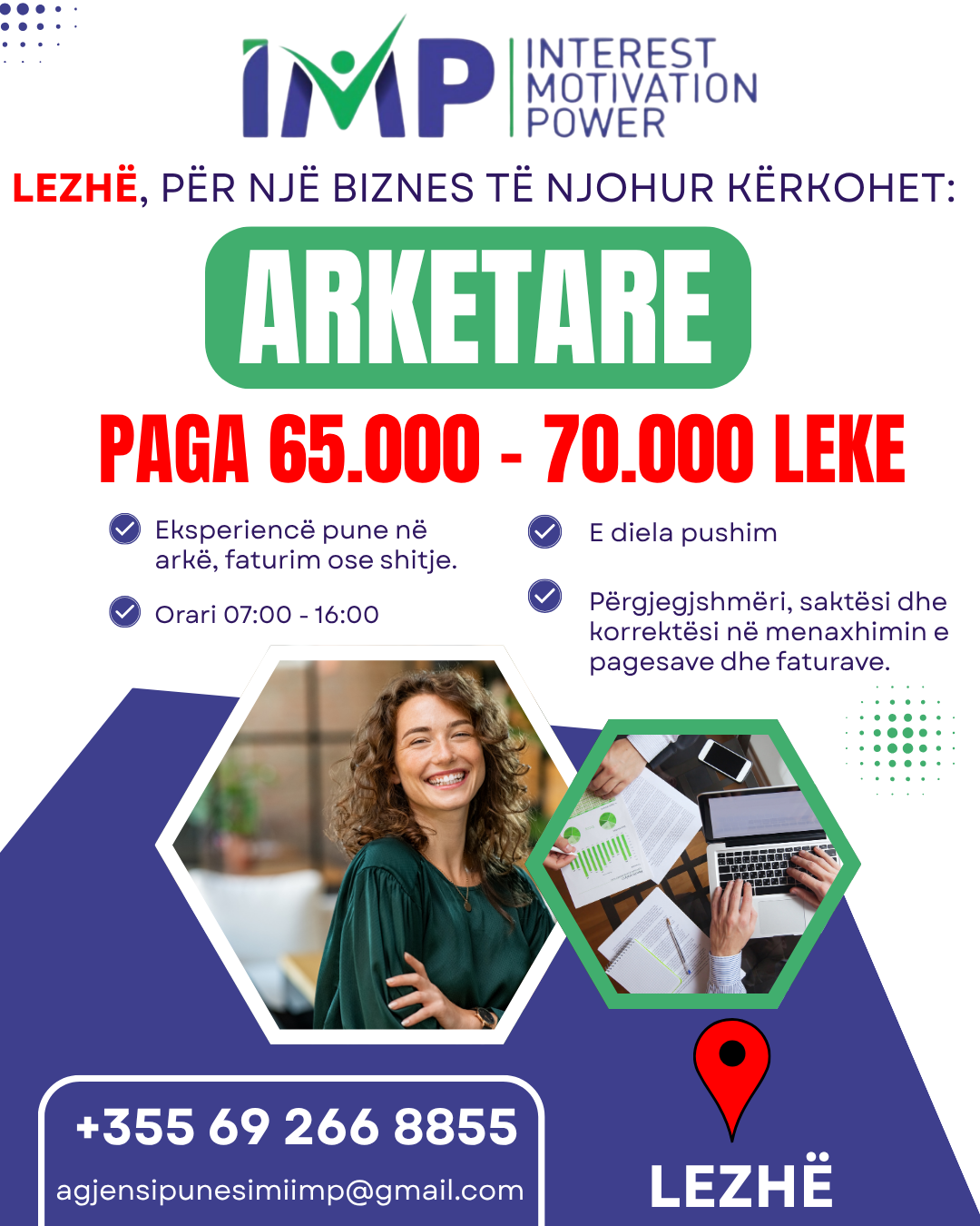 NE LEZHE PER NJE KOMPANI TE NJOHUR KERKOHET TE PUNESOHET ARKETARE