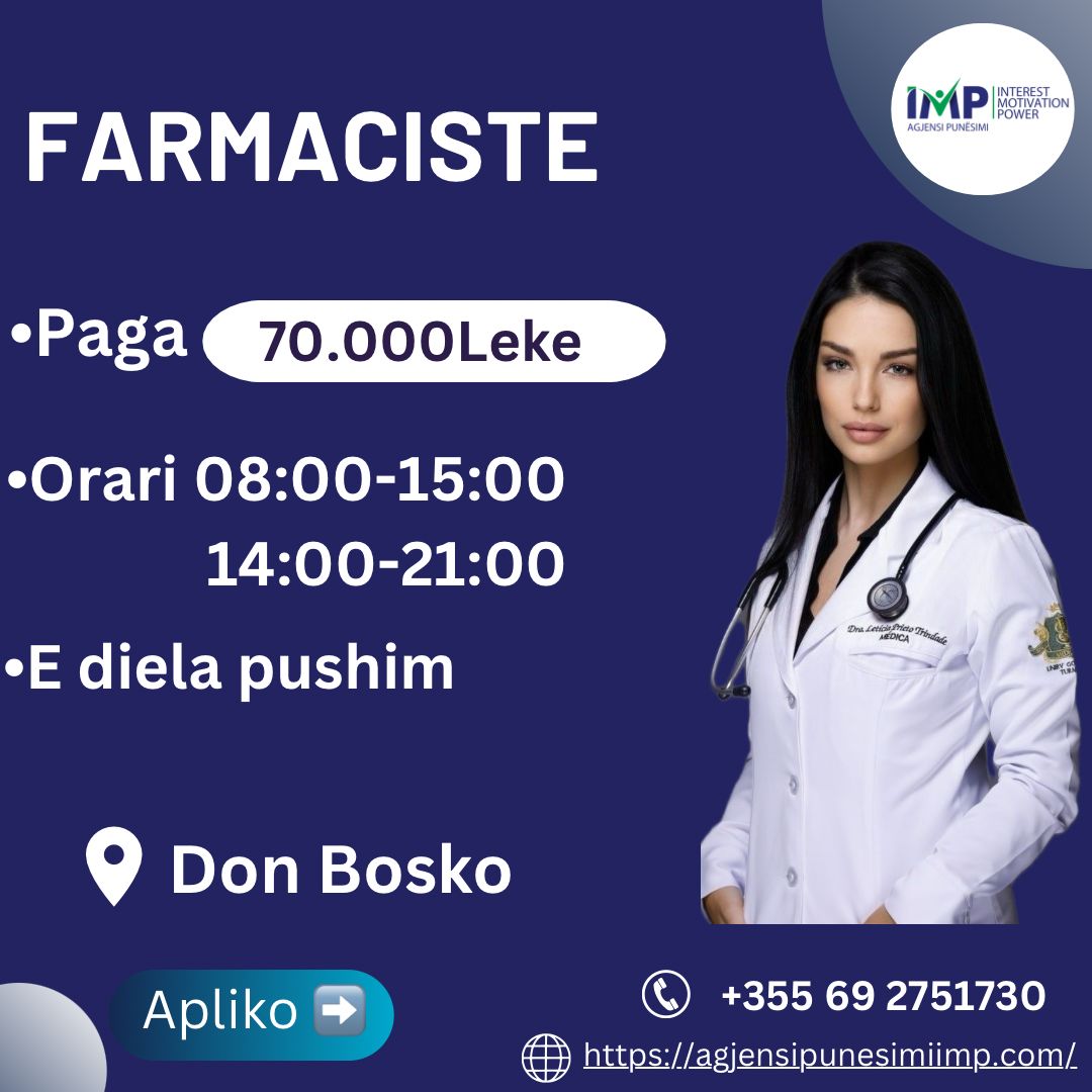 Farmaciste, Paga 70.000 Leke