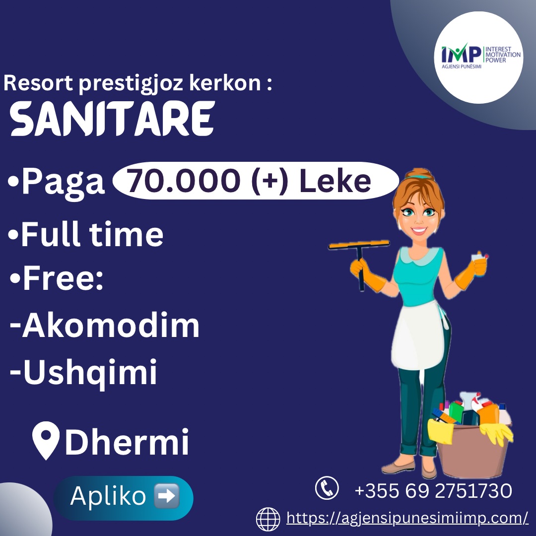 Sanitare Paga: 70.000Leke📍Dhermi