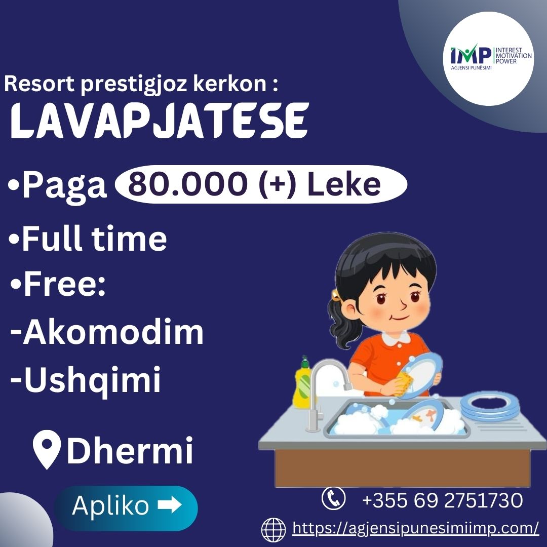 Lavapjatese Paga: 80.000 Leke📍Dhermi